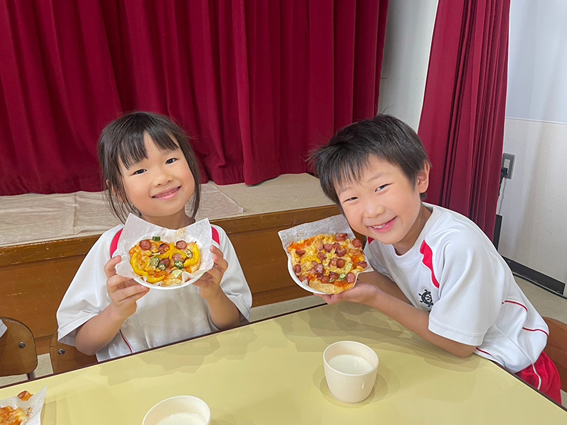 令和6年度 7月 食育活動「ピザ作り」